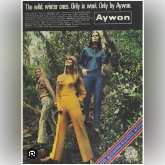 Vintage 70s Pinstripe High Waist Wide Leg Pant - Picture 10 of 16